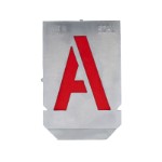 Stencil sæt med bogstaver A-Z+& med 50 mm tegnhøjde (27 dele)